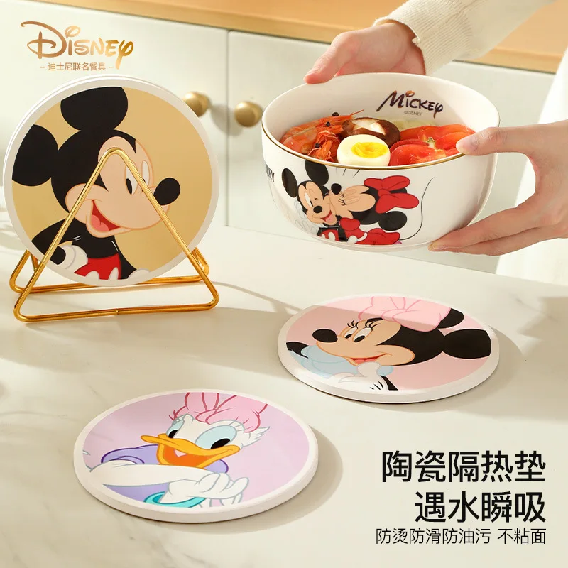 Disney Anime Hobby Mickey Mouse, Minnie Mouse, Donald Duck Kinderen eten Anti-Brandwonden-Tabel Mat Water Kopje Isolatie Mat2