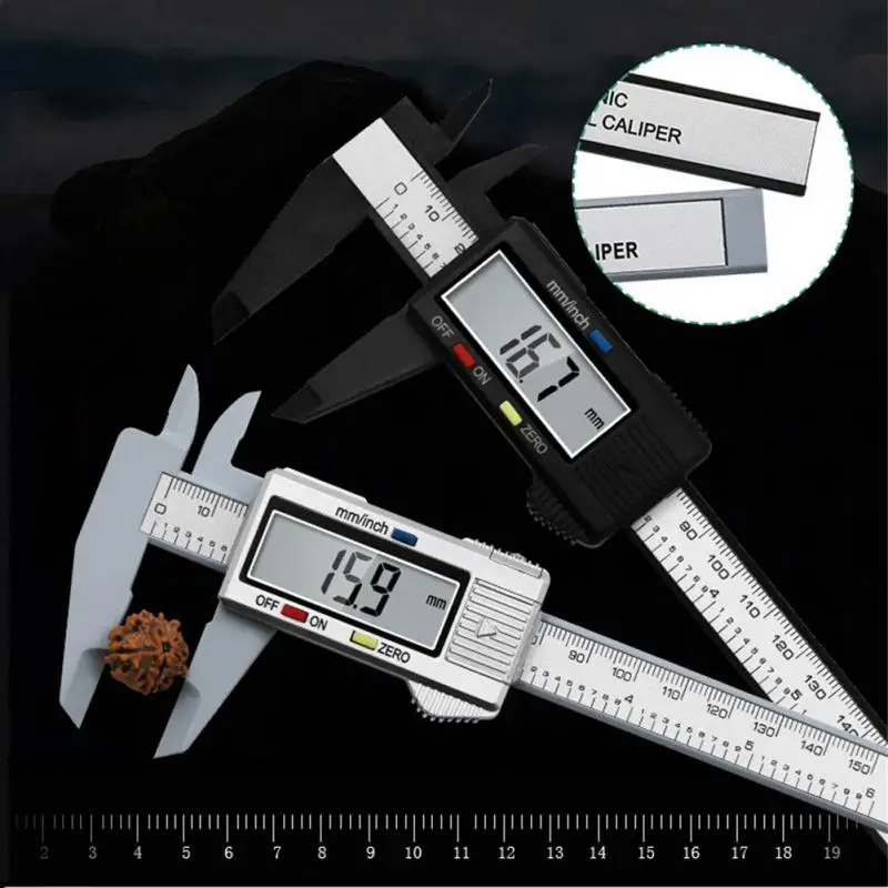Schuifmaat 150mm Digitale Elektronische Digitale Pachometer Carbon Fiber meetinstrument Micrometer Meten Digitale Heerser Tools2