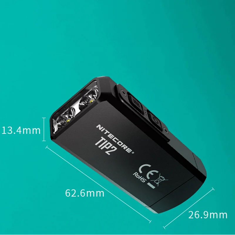 NITECORE TIP2 720Lumens Oplaadbare Dual-Core Magnetische Sleutelhanger Licht Built-in de Batterij van de Draagbare EDC Sleutelhanger Licht5