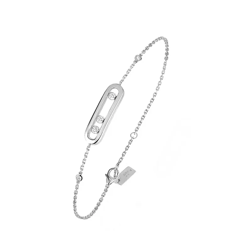 925 Sterling Zilveren Luxe Merk Sieraden Messik een Armband Voor Vrouwen Cadeau Voor Verjaardagen Paar gave1