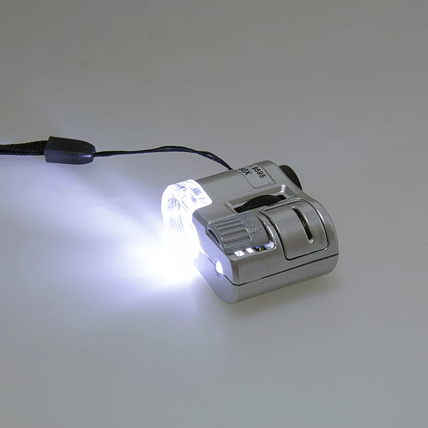 60 X Handheld Vergrootglas Mini Pocket Microscoop Loupe Valuta Detector Juwelier Vergrootglas Met LED-Licht1