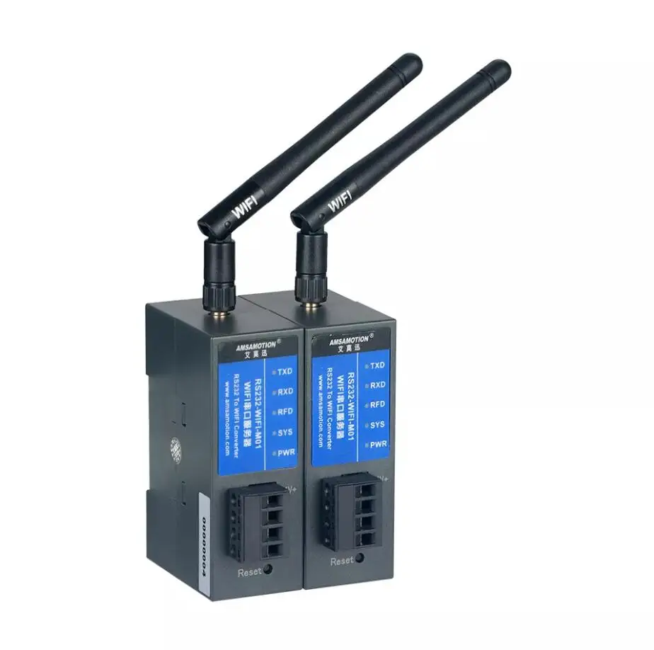 24VDC DIN-Rail Seriële poort server RS232/485/422 Wifi-Ethernet Internet van Dingen RTU modbus-communicatie industriële module2