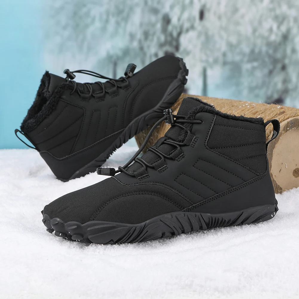 De Winter Warm Running Barefoot Schoenen Vrouwen Mannen Rubber Camping Sneakers Waterdichte anti-Slip Ademend voor Wandelen, Klimmen2
