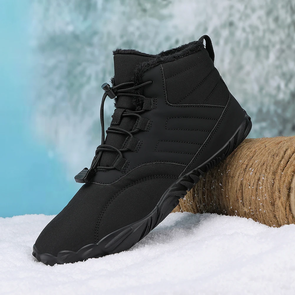 De Winter Warm Running Barefoot Schoenen Vrouwen Mannen Rubber Camping Sneakers Waterdichte anti-Slip Ademend voor Wandelen, Klimmen3