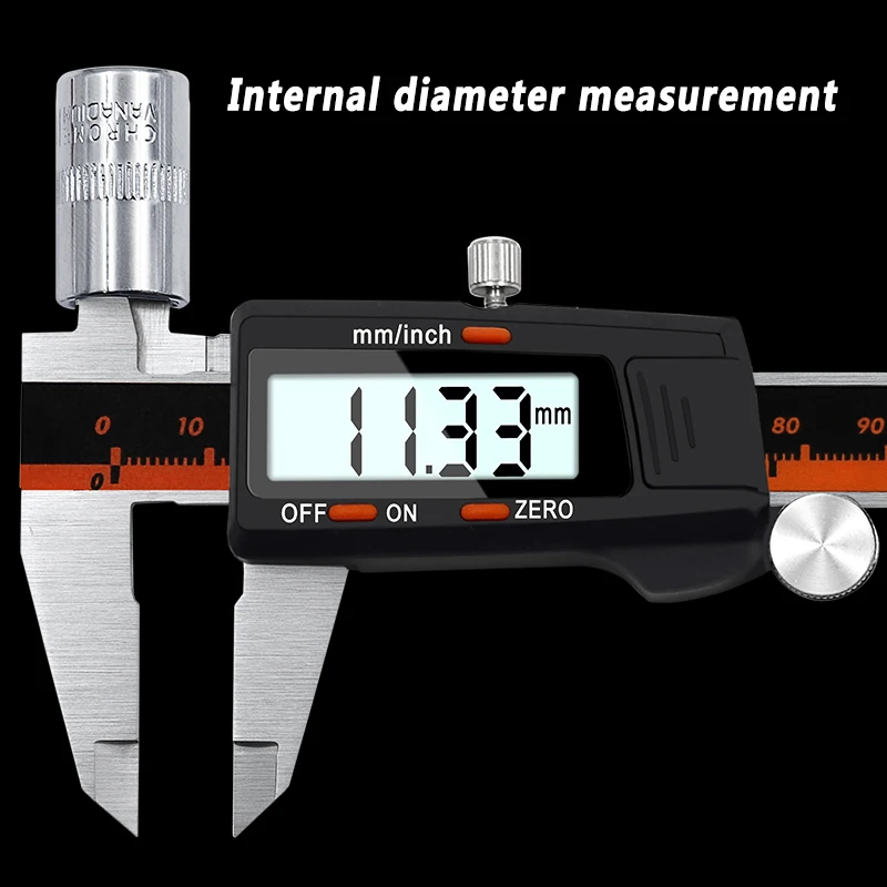 Digitale Schuifmaat 6 Inch 0-150mm Rvs Elektronische Schuifmaat Micrometer Diepte meetinstrumenten2