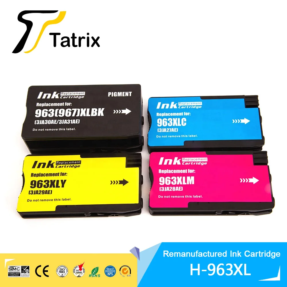 Tatrix voor Hp 963XL 967XL 963 967 XL Voor HP963 Ruilartikel Color Inkjet Inkt Cartridge voor HP OfficeJet Pro 9010 9015 Printer0