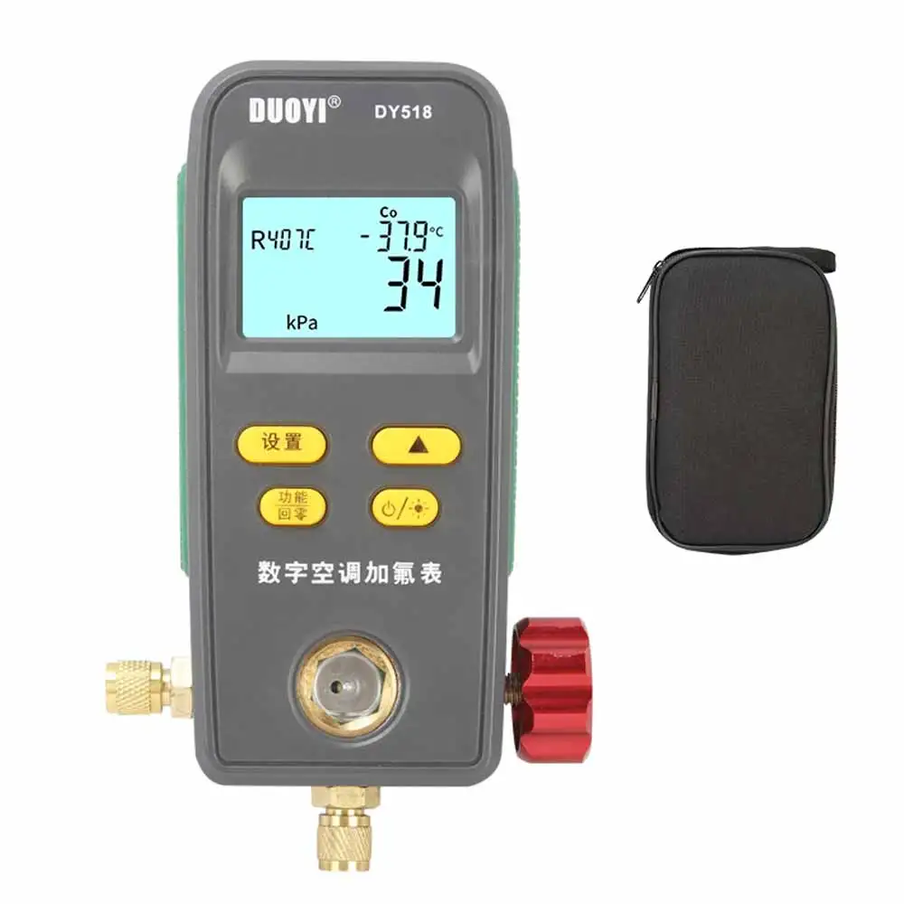 Koeling Digitale Manometer Druk-Temperatuur Elektronische Manometer Manometer Tester Auto Airconditioning voor R134A R320