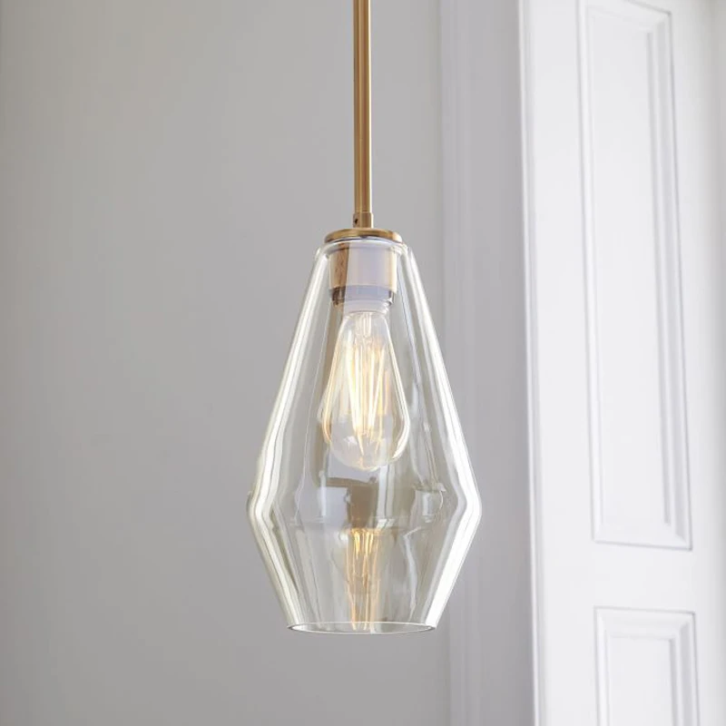 Nordic Moderne Glazen hanglampen Inrichtingen Loft Opknoping LED Hanglamp voor Keuken Restaurant Woonkamer Slaapkamer E26 E274