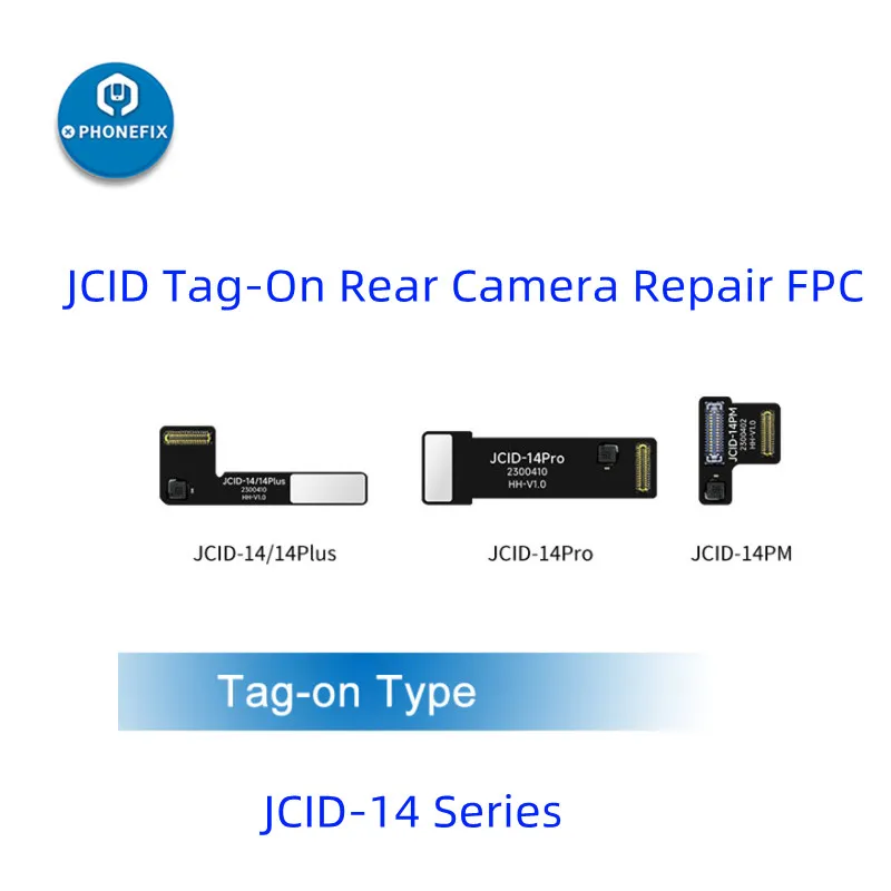 JCID Tag-On Achterkant Camera Reparatie FPC Flex Voor iPhone-12-14 UUR Lossen Code Matching en Pop-up venster problemen Zonder Solderen1