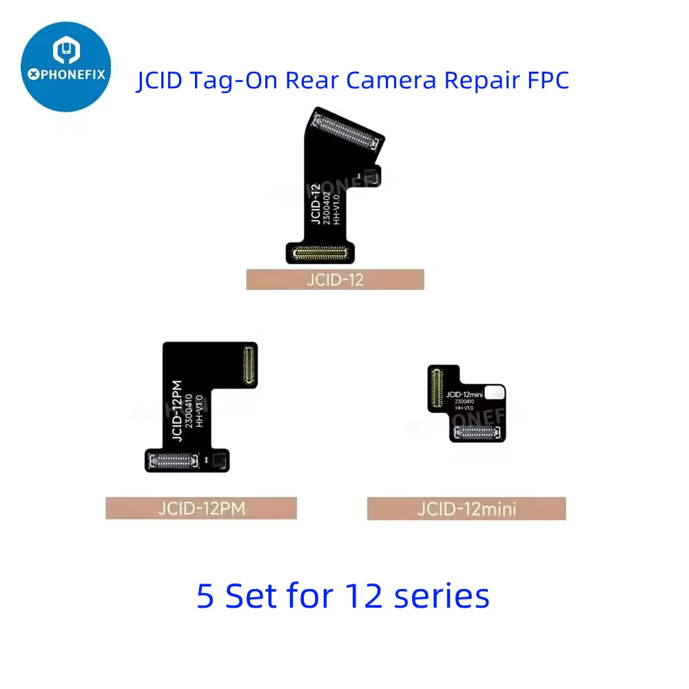 JCID Tag-On Achterkant Camera Reparatie FPC Flex Voor iPhone-12-14 UUR Lossen Code Matching en Pop-up venster problemen Zonder Solderen2
