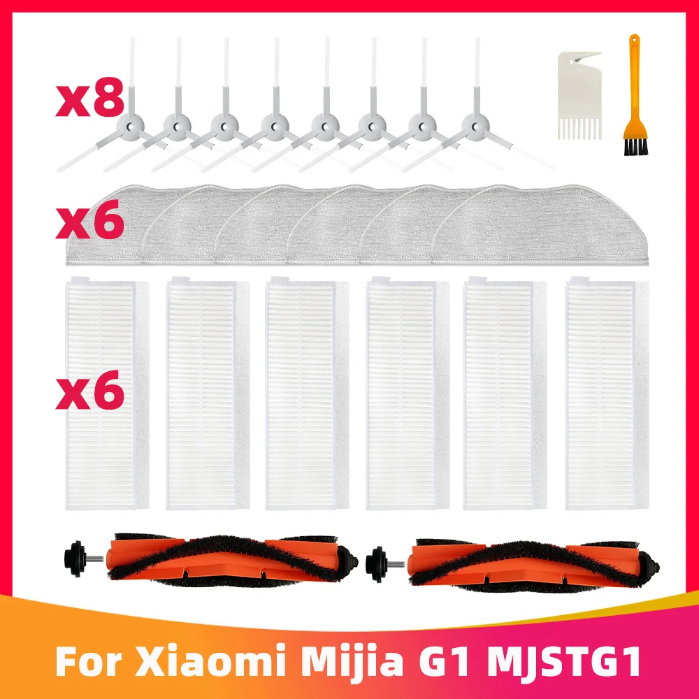 Vervanging Voor Xiaomi Mijia G1 MJSTG1 Mi Robot Stofzuiger Mop Essentieel SKV4136GL Reserveonderdelen Belangrijkste zijborstel Hepa-Filter Doek Doek0