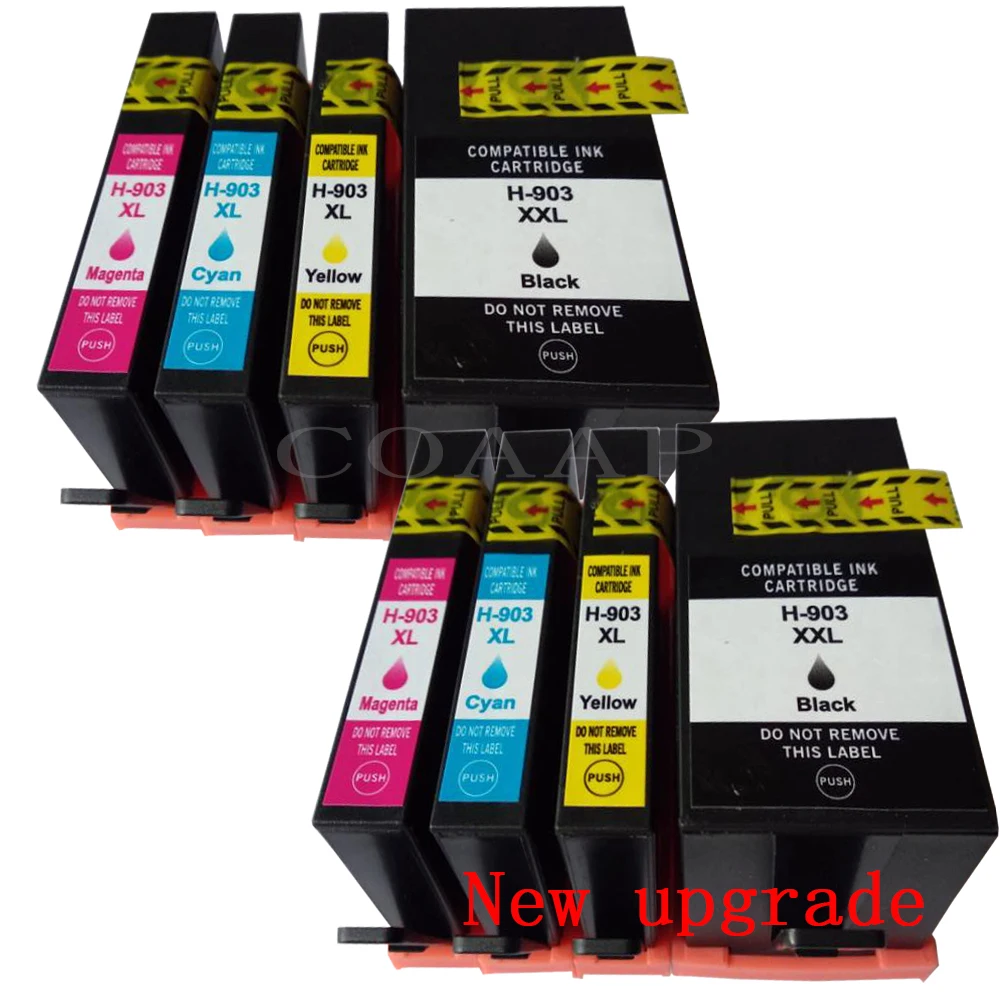 Nieuwe upgrade 903 903XL compatible inkt cartridge voor hp Officejet Pro 6950 6960 6961 6963 6964 All-in-one Printer, hp 903XL 907XL4