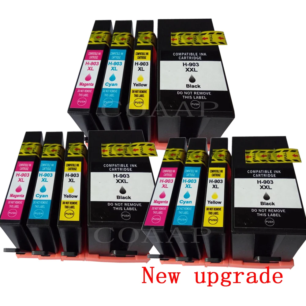Nieuwe upgrade 903 903XL compatible inkt cartridge voor hp Officejet Pro 6950 6960 6961 6963 6964 All-in-one Printer, hp 903XL 907XL5