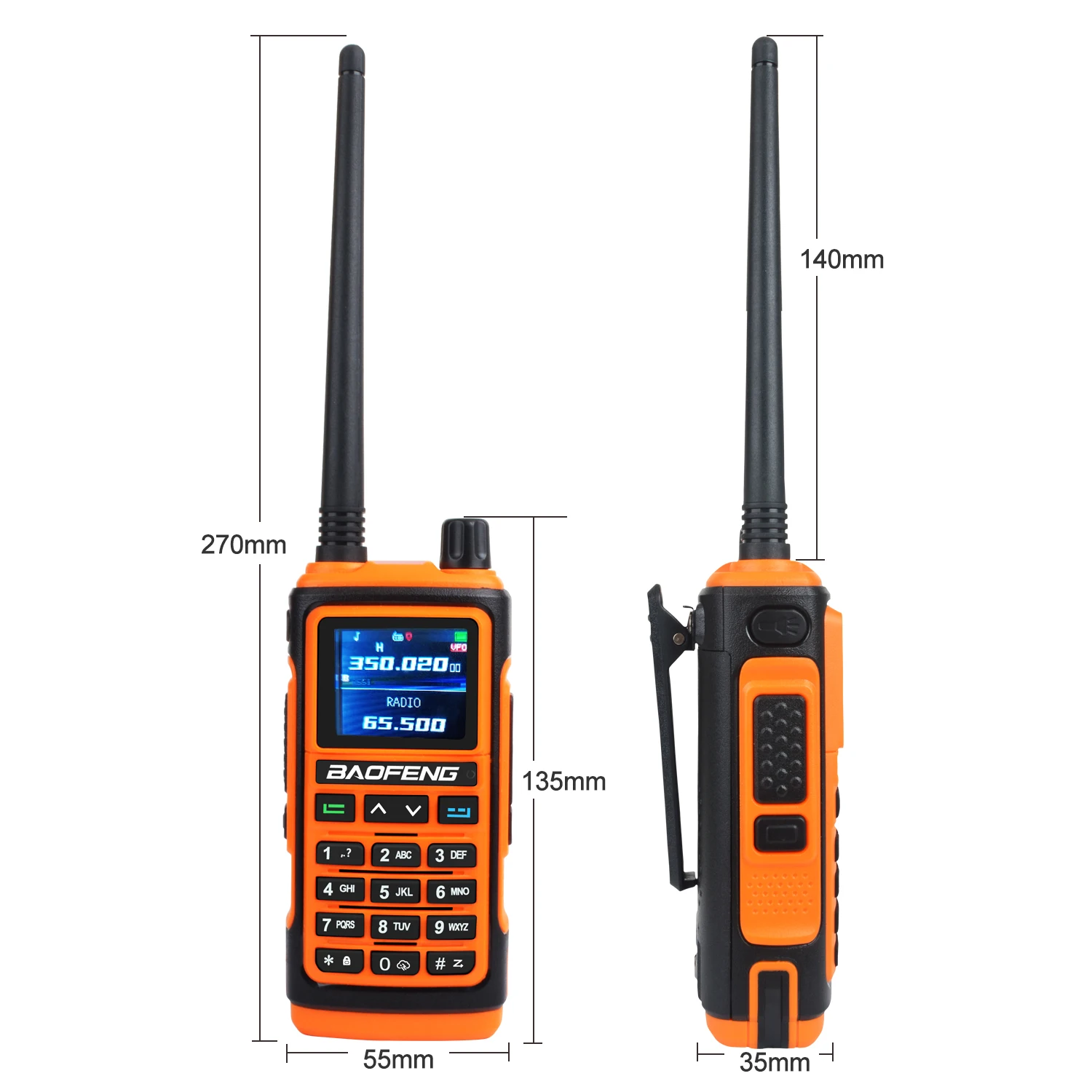 Baofeng UV-17Pro GPS Waterdicht Walkie Talkie 108-130MHz Air Band VHF-UHF-350-355MHz FM-Radio met Zes Bands Freq4