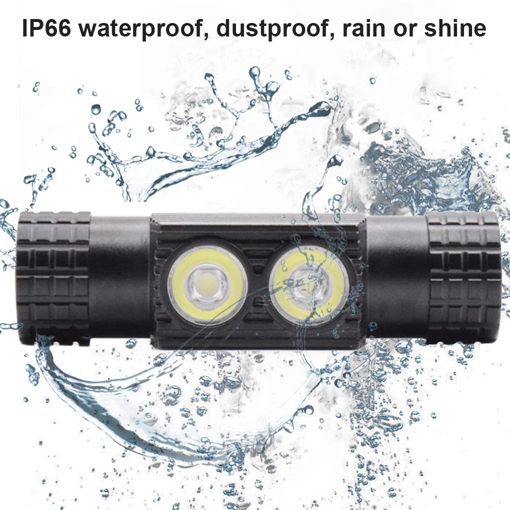 Koplamp LED Super Bright Koplamp IPX6 Waterdicht Hoofd Zaklamp Motion Sensor Licht Zoeklicht D20-GCG2 USB-Kabel2