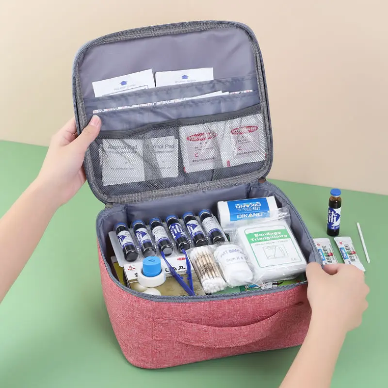 Home-Eerste Hulp Kit met een Grote Capaciteit Leeg Geneesmiddel opbergtas Portable Travel Medicine Vak Survival Bag Nood Zak voor in de Auto3