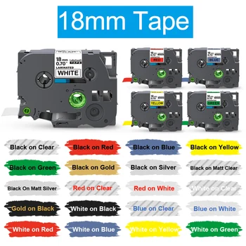 18mm 241 Tape geschikt voor Brother 241 141 541 441 641 741 841 Label Tape 344 345 voor Brother P-Touch PT-D400 Label Printer