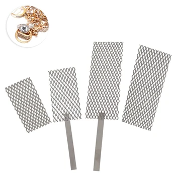 1pcs Platina, Titanium Mesh Met Handvat Galvano-Titanium Mesh Elektrode Gouden En Zilveren Sieraden Galvaniseren Positief