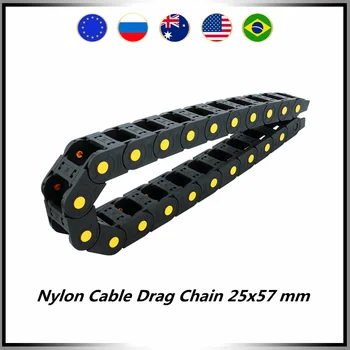 25x57 mm 25*57 mm Nylon Mochine Towline Plastic Kabel Ketting Sleep Keten Slient de Brug L 1m voor CNC router