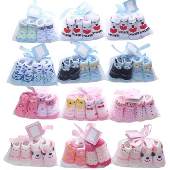 2Pairs/veel Baby Baby Sokken Herfst Katoenen Baby Sokken voor Meisjes Pasgeboren Jongen Peuter Fashion Sokken Baby Kleding Accessoires 0-12