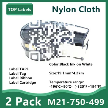 2PK M21 750 499 Nylon Cartridge Voor het afdrukken van BradyBMP21-PLUS LAB IDPAL,LABPAL,M210,M211 Kabel Label Printer Draad Markering Laboratorium
