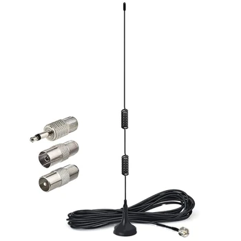 50 ohm AM/FM-Antenne Stereo Receiver Home Theater Receiver Tuner Magnetische Base FM-Radio Antenne voor Binnen-Audio-Video