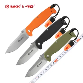 58-60HRC Ganzo G7412 440C G10 of Carbon Fiber Greep vouwmes Survival Camping tool zakmes tactische edc-outdoor-tool
