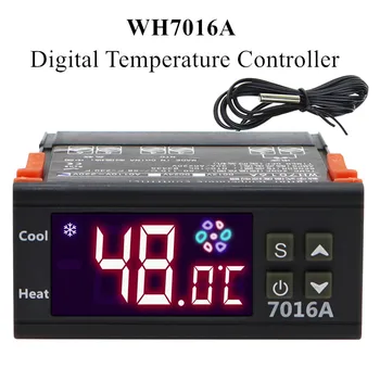 7016A Digitale temperatuurregelaar 220V 30A met High-Power Temp Control Thermostaat Verwarming Koeling NTC Sensor