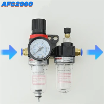 AFC2000 G1/4 Compressor van de Lucht van de Olie-waterafscheider Lucht Filter Gebruikt om de Druk Te Verminderen Klep Pneumatische Drukregelaar AFR2000 + AL2000