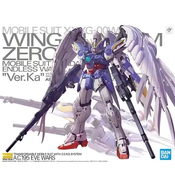 BANDAI MG Wing Gundam Zero EW Ka-Kaart Versie Angel Wing Anime Montage Gundam Model
