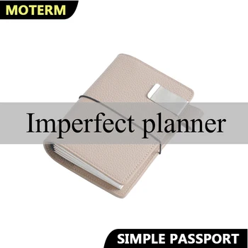 Beperkt Onvolmaakte Moterm Travel Journal Eenvoudige Serie Pasfoto Notebook Lederen Organizer Agenda Schetsboek Planner