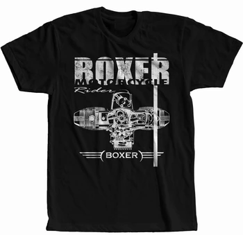 Boxer Motor Motorrad Race T-Shirt Mode Korte Mouw Casual T-Shirt Voor Mannen Katoenen T-Shirt Streetwear Harajuku