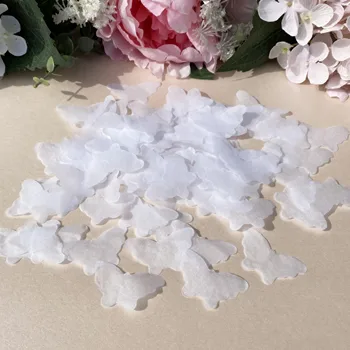 Bruiloft biologisch Afbreekbaar Papier Witte Confetti vlinders Vlinder Hagelslag voor 10 Gasten