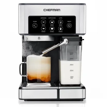 Chefman Barista Pro Espressomachine, Nieuwe, Roestvrij Staal, 1.8 Liter