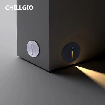 CHILLGIO Binnen-Sensor-Led Trap Lichte Stap Waterdichte Interne Verzonken In de Voet, Verlichting Moderne Hotel Home Buiten wandlampen