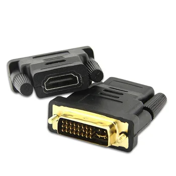 DVI 24+5 Tot-Adapter Kabels Plated Plug Male Naar Female HDMI-compatibel met DVI-Kabel Converter 1080P voor hd-tv Projector Monitor