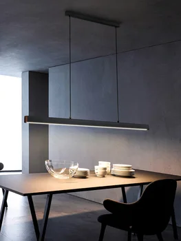 Eetkamer kroonluchter Nordic moderne lamp eettafel bar lamp restaurant lichten keuken verlichting office bedrijf led strip lampen