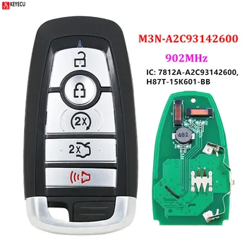 FCC ID: M3N-A2C93142600 5 Knop Smart Remote Key FSK 902mhz ID49 voor Ford Edge Fusion 2017 2018 Expeditie Explorer 2018 2019