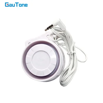 GauTone Bedrade Sirene Luidspreker met 3,5 mm aansluiting voor Draadloos GSM alarmsysteem van de huisveiligheid PG103 PG107 PG105 PG106