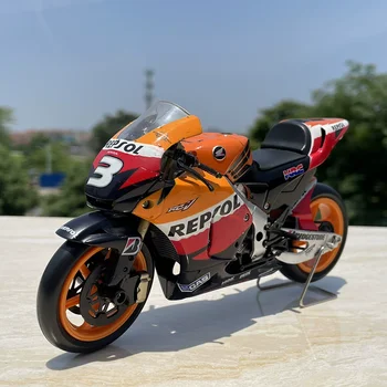Gegoten Lichtmetalen Schaal 1:12 Honda MotoGP Motor Motor Model Speelgoed Volwassen Fans Collectible Souvenir Geschenken