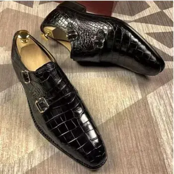Gesp Zakelijke Kleding Schoenen heren Schoenen Patroon in Reliëf Casual Schoenen Wees de Jeugd Mode Schoenen Zapatos Hombre