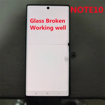 Glas Gebroken Werken goed Gebruikt Origineel Voor Samsung Galaxy NOTE10 N970A N970U N970F N970 LCD Touch Scherm Montage
