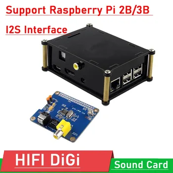 HIFI DiGi + Digitale geluidskaart I2S-Interface SPDIF Optische Vezel RCA VOOR Raspberry Pi 3 /2B B+ 3B volumio Muziek speler