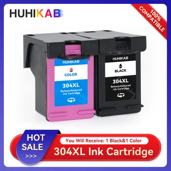 HUHIKAB Compatible Inkt Cartridge voor HP 304 XL Voor HP304 DeskJet 2620 2625 2630 2635 3700 3720 3730 3735 3755 Afgunst 5010 5010