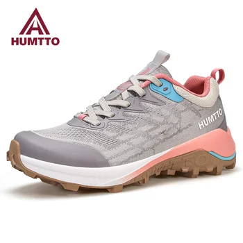 HUMTTO Trail hardloopschoenen voor Vrouwen Sneakers Luxe Designer Fitnessruimte Tennis Trainers Zomer Ademend Sportieve, Zwarte damesschoenen