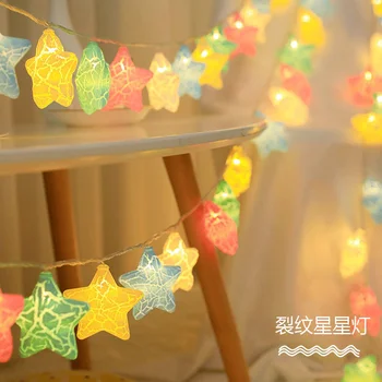 LED Smlie Cloud String Lichten van de Fee Garland Gordijn kinderkamer Lamp Chian Nieuwe Jaar Kerst Tuin buitendecoratie