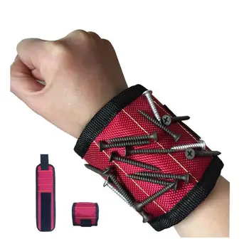 Magnetische Wrist Support Band met Sterke Magneten voor het Houden van Schroeven Nagel Armband Riem Ondersteuning Chuck Sport magnetische tool bag