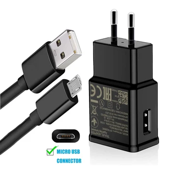 Micro-USB-Kabel Muur Snel Lader voor Samsung Galaxy A10 A10S A01 M01 J8 J730 J6 J5 J7 A6 A750 Adaptieve Mobiele Telefoon Opladen