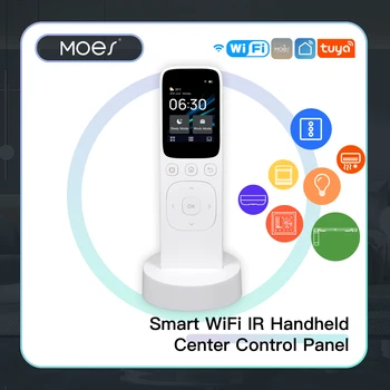 MOES Wifi Tuya Smart Centrale Bedieningspaneel Draadloze Touch Screen Handheld IR Remote Controller Voor het Toestel van het Huis