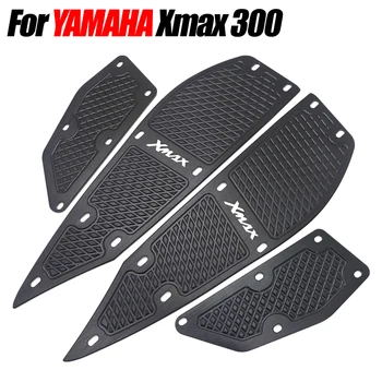 Motorfiets Voetsteun Pedalen pedalen CNC Voetsteun MATTEN Pedalen Aluminium versterkte voet pad voor YAMAHA Xmax 300 XMAX300 17-18